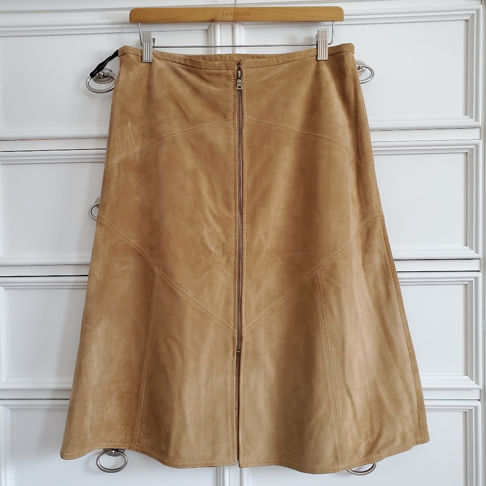 Laundry by Shelli Segal Suede Skirt